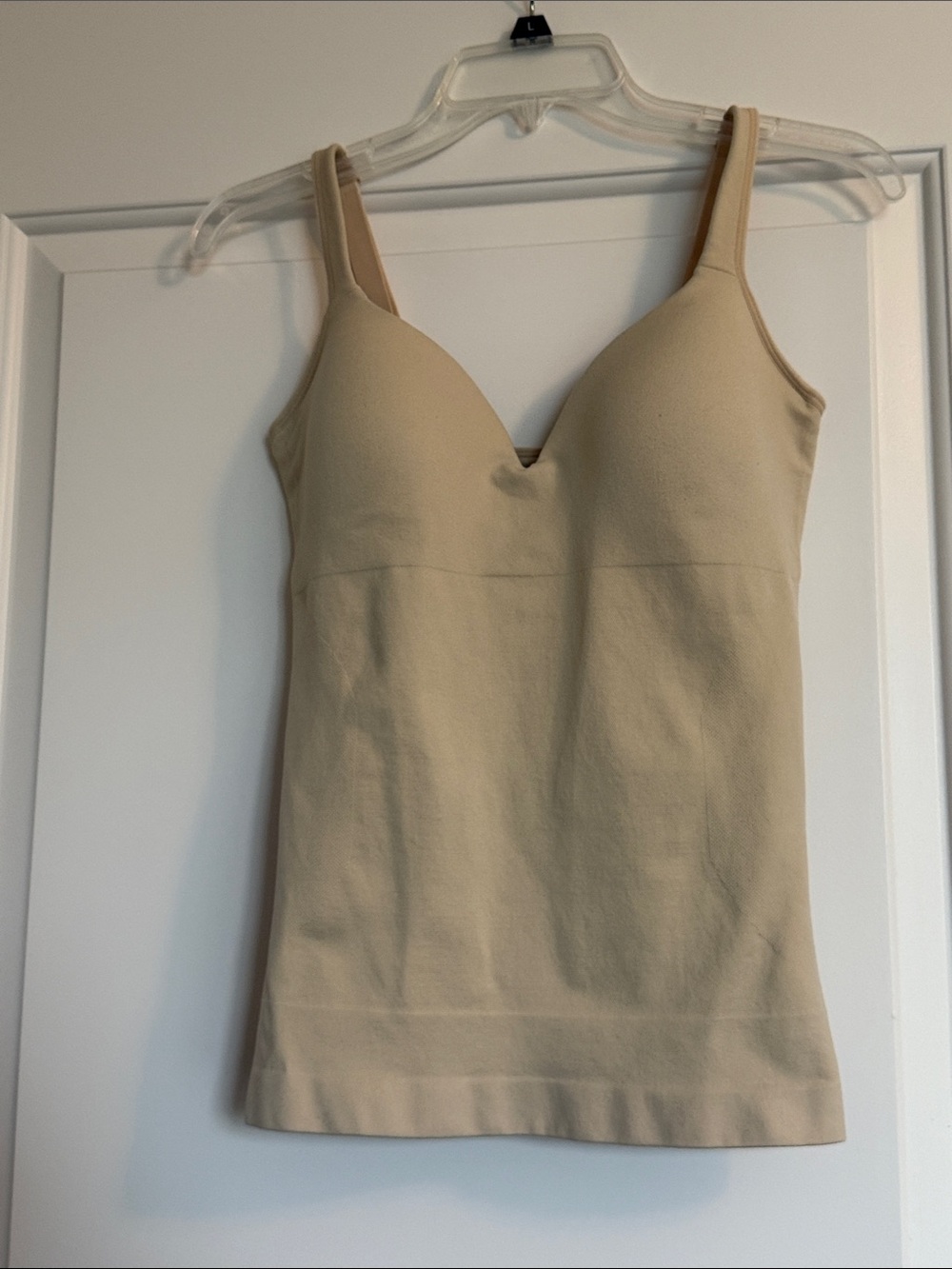 Shapermint Beige/Tan Seamless Shaping Tank Top Sz L